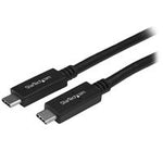 USB31CC50CM Startech 20inch USB-C to USB-C Cable M/M 0.5 m USB 3.1 (10Gbps) Black 065030865654