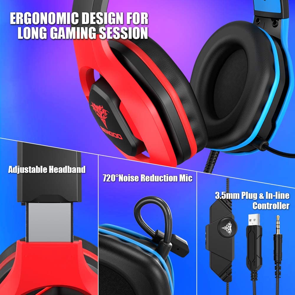 G9500 Bengoo Gaming Headset with 720 Noise Cancelling Mic