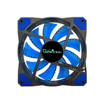 AF512L-SBL Apevia 120MM Led Case Fan w/ Anti-Vibration Rubber Pads, 1 pack 837344004193