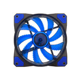 AF512L-SBL Apevia 120MM Led Case Fan w/ Anti-Vibration Rubber Pads, 1 pack 837344004193