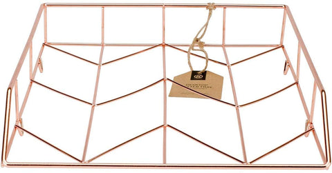U Brands Desktop Letter Tray, Wire Metal, Copper/Rose Gold (855U03-12)