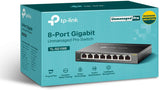 TL-SG108E TP-Link 8-Port Gigabit Ethernet Easy Smart Switch Unmanaged Pro 845973021856