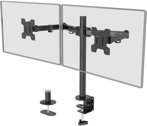 M002 WALI Dual LCD Monitor Fully Adjustable Desk Mount Stand 811278020399