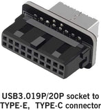 013-SUN-US USB 3.1 Key-A Type-E to USB 3.0 20-PIN Adapter 709226029528