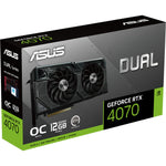 DUAL-RTX4070-O12G ASUS GeForce RTX 4070 12GB GDDR6X Graphics Card 197105136595