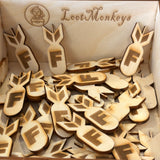 LM240128 Loot Monkeys F-Bomb Little Engrave Only Wall Art