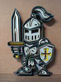LM240076 Loot Monkeys Cute Knight Wall Art
