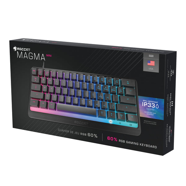 ROC-27-042 ROCCAT Magma Mini, RGB, Black, PC Gaming Keyboard
