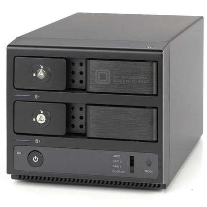 3R2C-16T-TAA Oyen Digital Mobius 2C RAID 2-Bay USB-C Hard Drive Array and Enclosure 16TB (2x8TB)