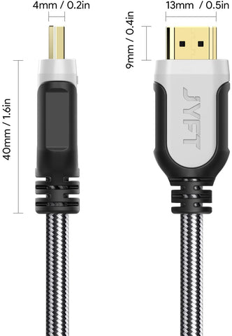JYFT HDMI 2.0 Cable 4K @ 60fps