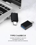 LK0629 USB C to USB 3.0 M/F for Mac Thunderbolt 3/4 Black Adapter 113387356264