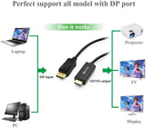 DP-HDMI-6 Ukyee 6ft DisplayPort to HDMI 883522081814