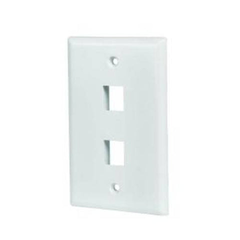 5002-WH CE Tech 2-port wall plate 660559008690