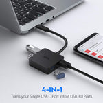 B01N5KGBGQ ICZI USB C HUB, Thunderbolt 3 Converter with 4 Port USB 3.0 713869050788