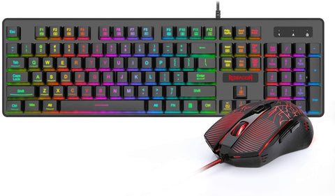 S102-BA Redragon RGB Gaming Keyboard and Mouse X0025BZBW5