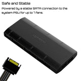 P7PRGB UpHere 7-Port 4PIN SATA PWM 5V 3PIN Addressable RGB Fan Hub/Splitter 570967102620