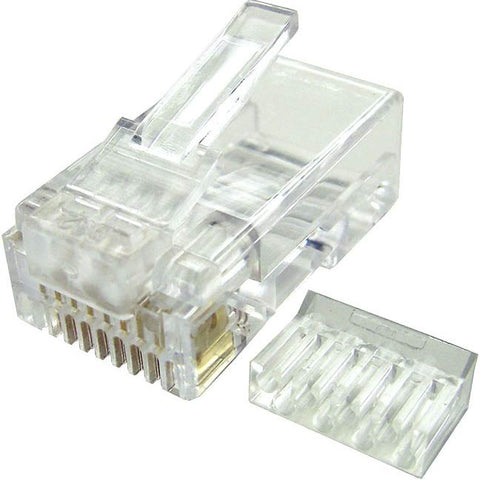 88C6RSD-10-B-1PC-INSTALLED Modular Plugs for Cat6 Solid Cable, 1 piece installed on bulk cable 813020016193