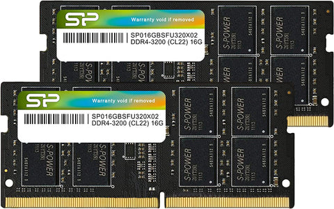 SP032GBSFU32X22 Silicon Power 2x16GB DDR4 3200MHz SODIMM Memory 886576059785