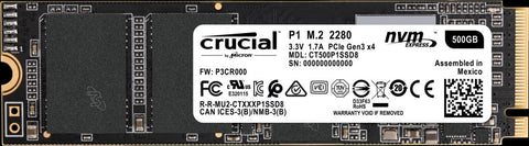 CT500P1SSD8 Crucial M.2 500GB Solid State Drive SSD 649528787347