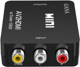 AVTOHDMI GANA 1080P Mini RCA Composite Video Audio Converter Adapter 710619998079