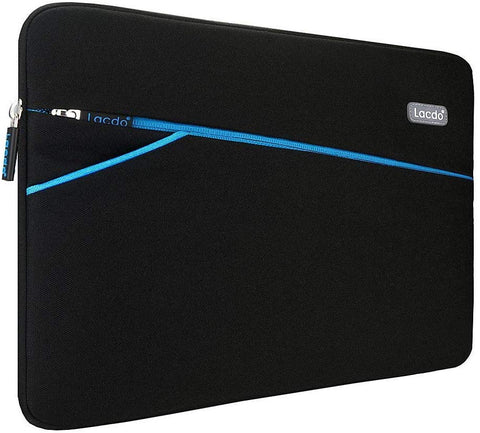 LACDO 13in Waterproof Laptop Sleeve Case Compatible MacBook Pro 13.3in Bag, Black (B1A16C2) x000t4zjef
