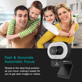 N930E NexiGo 1080P Webcam with Ring Light and Privacy Cover, Auto-Focus 766214009924