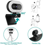 N930E NexiGo 1080P Webcam with Ring Light and Privacy Cover, Auto-Focus 766214009924