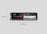 Silicon Power M.2 PCIe Gen 3 A80 Solid State Drive, 5 Yr Warranty