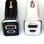 UNCEXTCRCG 18W USB-C + USB QC 3.0 Port Car Charger 074321399013