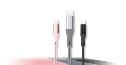 Silicon Power Boost Link Nylon 3.3FT/ 1M Sync & Charge Micro USB Cable (LK30AB)