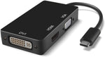 USB31_C_DHV_BLK TNP USB Type C to HDMI 4K+VGA+DVI AV Adapter X001DC94KH