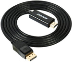 000096black 6ft Avacon DisplayPort to HDMI Gold-Plated Cable M/M Black 603149996113