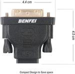 000184 Benfei DVI to HDMI, Bidirectional DVI-D) to HDMI M/F Adapter 363338960313