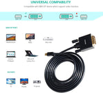 000108BLACK 6ft Benfei Mini DisplayPort to DVI Cable 601393862123