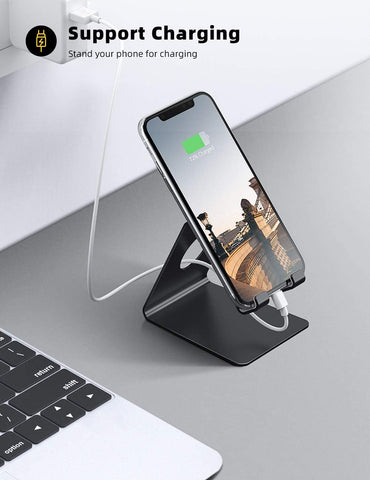 Lamicall Cell Phone Stand, Non-Adjustable Phone Dock for iPhone and An –  AMT