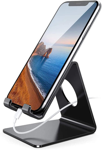 Lamicall Cell Phone Stand, Non-Adjustable Phone Dock for iPhone and Android