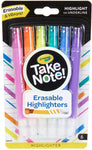 58-6504 CRAYOLA Take Note Chisel Tip Erasable Highlighters, 6- Count, Assorted 071662065041