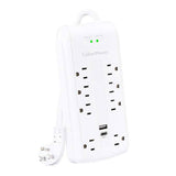 MP1095WS CyberPower USB Charging, 6 outlet, 6ft cord 2pk Surge Protector 649532936007