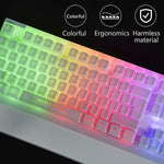 K01WH Kolmax White Gaming Keyboard and Mouse Combo, Rainbow LED Backlit 6956766956812